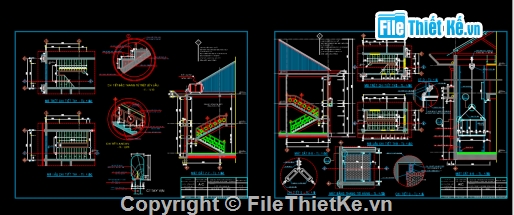 Bản vẽ,Bản vẽ autocad,cầu thang đẹp,cầu thang trường học